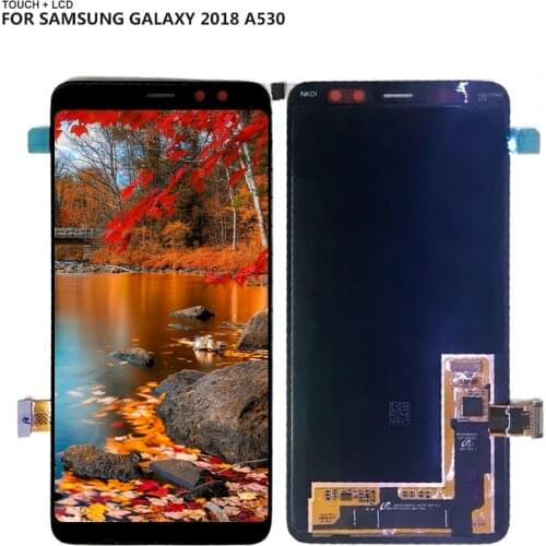 Super AMOLED For Samsung Galaxy A8 2018 A530 A530F A530DS A530N SM-A530N LCD Display Touch Screen Digitizer Assembly + Tools