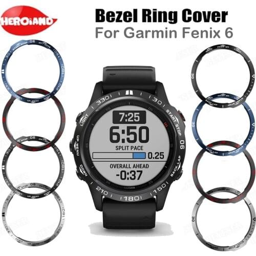 Bezel Ring Styling For Garmin Fenix 6/ 6 Pro/ Fenix 6 Sapphire Smart Bracelet Ring Case Protection Cover Metal Anti Scratch Case