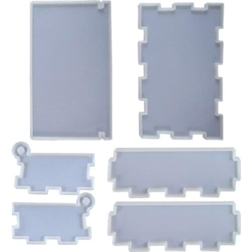 1 Set Domino Resin Storage Box Mould Casting Molds DIY Jewelry Making X4YA