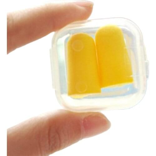 1Pair Anti-noise Sponge Soundproof Earplugs Durable Practical And Environmentally Friendly Anti-noise Earplugs Sleep