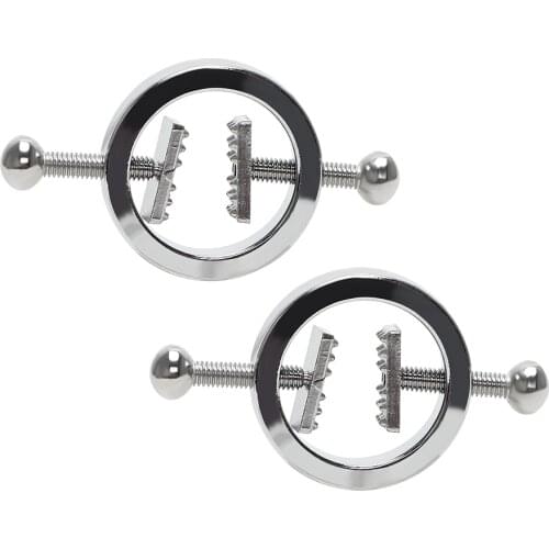 1 Pair Nipple Clamps Nipple Stimulator Sex Slave Restraints Adjustable Breast Clips Flirting Teasing Sex Toys for Couple