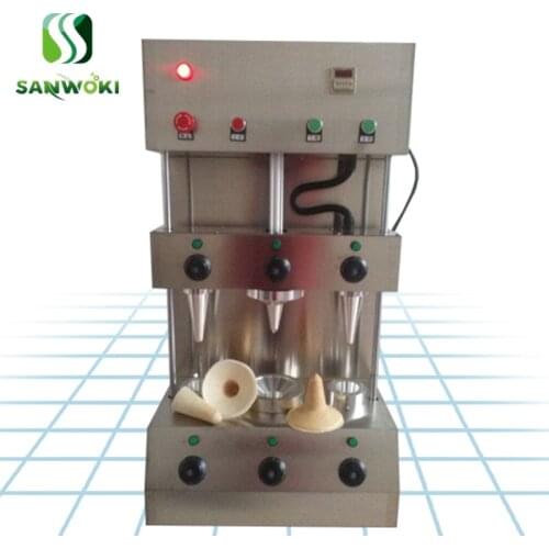 1 Umbrella shape cone Pizza vending machine sweet cone pizza Machine with 3 molding automatic pizza cone machine