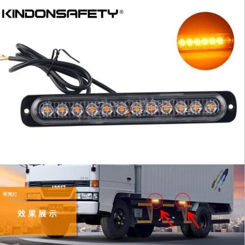 10pcs Free shipping! 12 LED TRUCK strobelight surface mount grille warning light multivolt