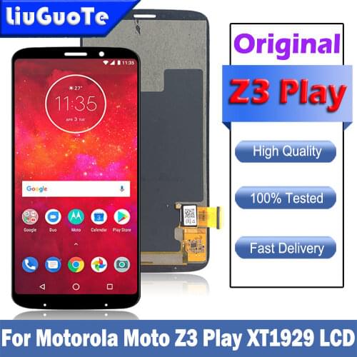 Tested 6.01inch LCD For Motorola Moto Z3 Play XT1929 Display LCD Touch Screen Digitizer Assembly Replacement parts