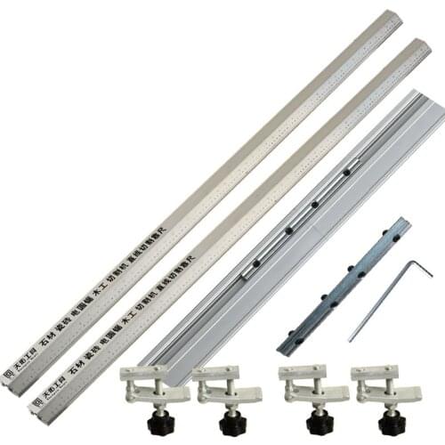 2pc 135cm 3 In 1 45 Degrees Chamfer Fixture Electric Circular Saw Cutting Machine Guide Foot Ruler Guide Woodworking tools