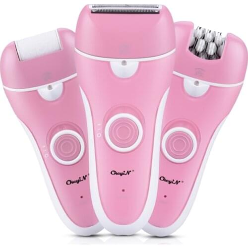 3 in 1 Women Epilator Feet Callus Remover Lady Shaver Professional Hair Removal Set Electric Foot File Body Hair Remover Trimmer