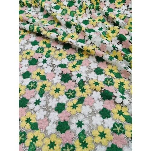 Best quality african French Lace Fabric with embroidered ZH-58682 African Tulle Lace Fabric