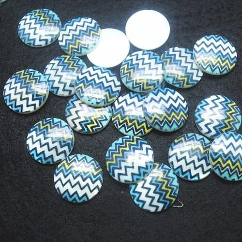 30pcs natural printing shell beads cabochons size 20mm round shape with handmade draw for pendants making jewelry findings