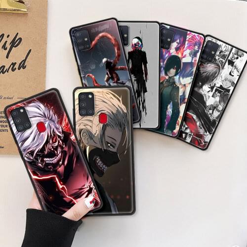 Case For Samsung Galaxy A51 A71 A21s A31 A32 5G A41 A12 A11 A72 A52 4G A01 A02s Black Soft Phone Coque Funda Tokyo Ghoul Anime