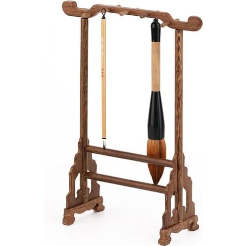 Mahogany wood Calligraphy brush holder comb holder stand calligraphy accessories 1pc