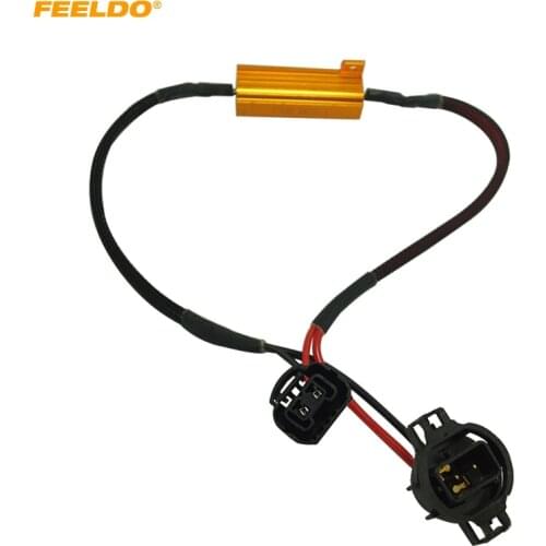 FEELDO 1Pc H16 LED Decoder Warning Error Canceller Turn Signal Brake Lamp Anti Flicker Load Resistor #MX5341