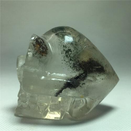 Natural Amethyst Agate Hole Cranium Seven Chakras Adjusting Magnetic Field Healing Crystal Hand - Carved Home Decor