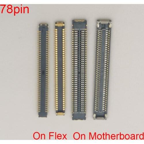 5PCS 78pin Original USB Charger Charging Dock FPC Connector On Board For Samsung A71 2020 A715 A715F A71 5G A7160 A716 A715FN