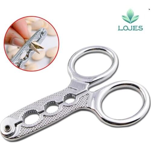 Melon Seed Plier Scissor Nut Cracker Opener Clamp Walnut Pine Sheller Nutcracker Kitchen Household tool sunflower