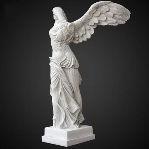 European Style Resin Victory Goddess Plaster Statue Ornaments Home Hotel Office Portrait Sculpture Furnishing Decoration Crafts