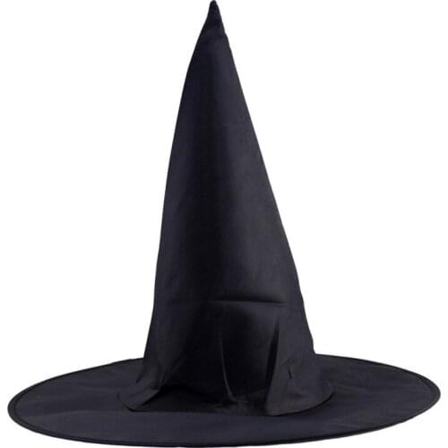 NEW Steeple Wizard Hats Halloween Black Witch Hat Costume Party Props Cosplay Decor Accessory