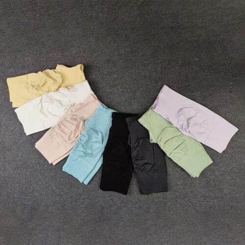 Women Sexy Shorts High Waist Short Pants Quick Dry Stretch Shorts Solid Color Short Pants Running Fitness Shorts Short Leggings