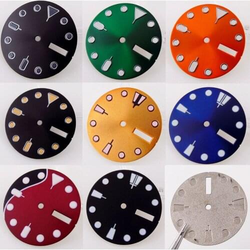 BLIGER Sterile 28.5mm Watch Dial fit NH35A NH36A Calendar Weekday Window Luminous Marks