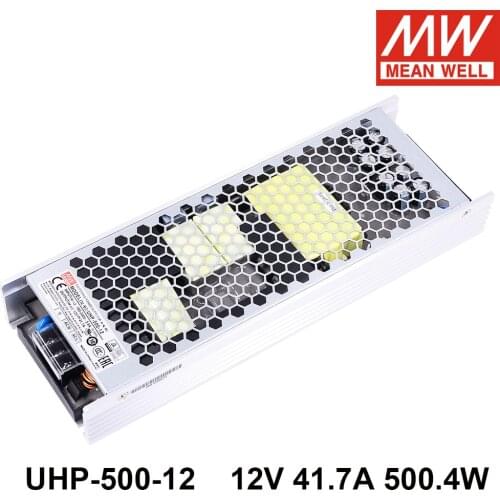 Taiwan Meanwell UHP-500-12 12V 41.7A 500.4W Single Output Switching Power Supply Active Type PFC Industrial Control LED Driver