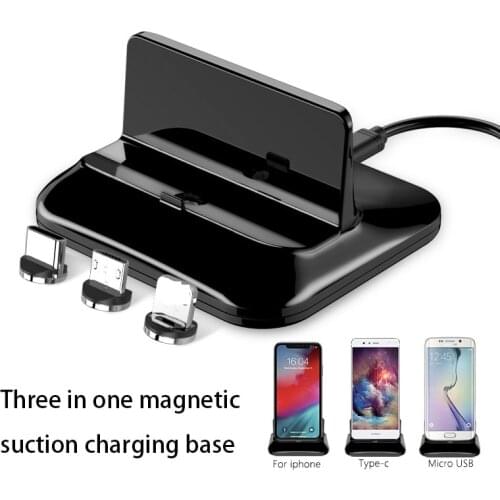 3 in 1 Magnetic Desktop type c USB Charger For iPhone 11 XR X XS MAX for SAMSUNG S20 For Huawei mate 30 Charging Station Charger