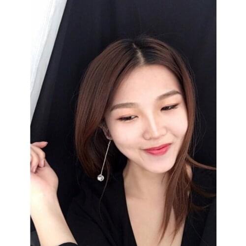 New fashion Retro hollow metal braided sphere geometric hoop earrings long tassel earrings female earringsFor Women girl Accesso