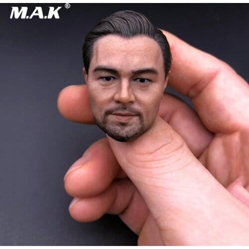 1/6 Scale Male Head Sculpt Little Plum Winner Leonardo DiCaprio Head Carved Accessory Model for 12 inches Action Figure