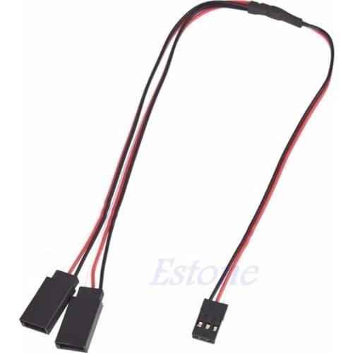 1Pcs 300mm 30cm Servo Y Extension Lead Wire Cable f RC Futaba JR Servo Part New