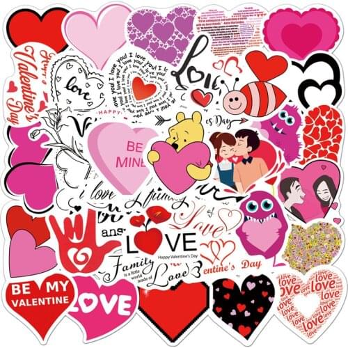 10/30/50PCS LOVE Love Graffiti Stickers Laptop Suitcase Waterproof Guitar Skateboard Decoration Stickers Toys Wholesale