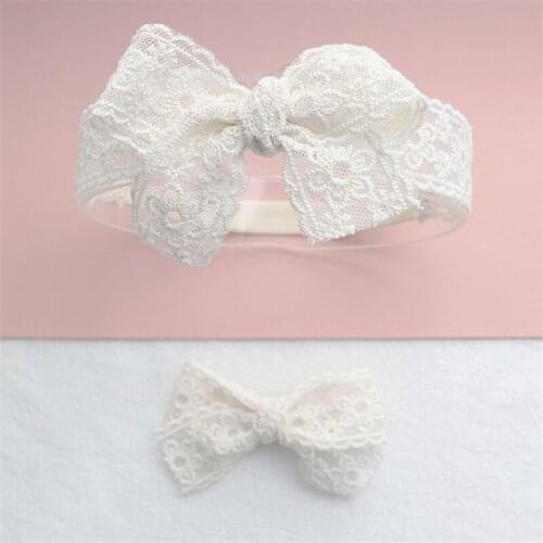 10pcs/Lot Lace Bow Hairpins White Sweet Headband Girl Charm Hair Clip Hair Ornament Fashion Hair Accessory