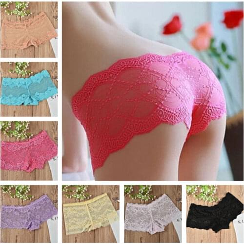 10Pc/Lot Womens Underwear Lace Womens Panties Sexy Boxer Underwear Fun Underwear