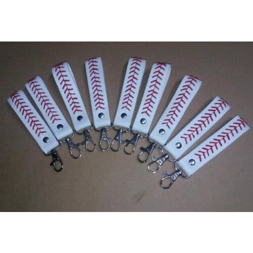2017 baseball keychain,fastpitch softball accessories baseball seam keychains many colors free shipping baseball/softball key