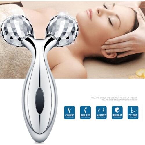 3D Roller Massager 360 Rotate Thin Face Full Body Shape Massager Wrinkle Remover Y Shape Massager Facial Massage Tool