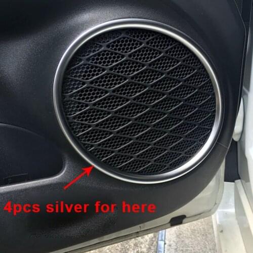 4pcs for toyota prius 50 2016-2018 Door audio horn Decorative ring
