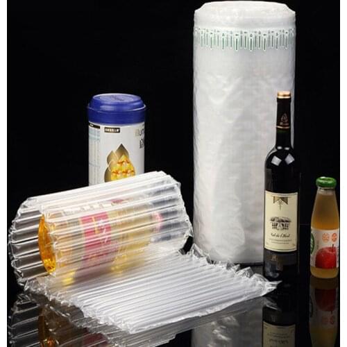 50m Air Column Bag Express Packaging Wine Bottle Fruit Milk Powder Air Column Buffer Packaging Pouch Shockproof Column Bags Red