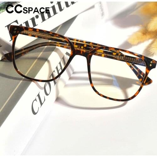 53324 BIg Size Square Classic TR90 Frame Anti Blue Light Eyewear Decorative Men Womens Computer Glasses
