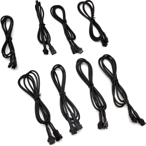 8x 4 Pin 120cm Extension Wire Cable Connector For RGB LED Rock Lights Waterproof
