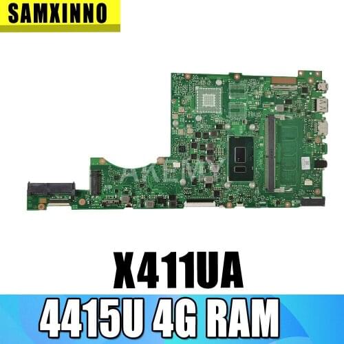 Akemy For Asus X411 X411U X411UN X411UQ Laptop Motherboard X411UA MainBoard Tested W/ 4415U 4G RAM