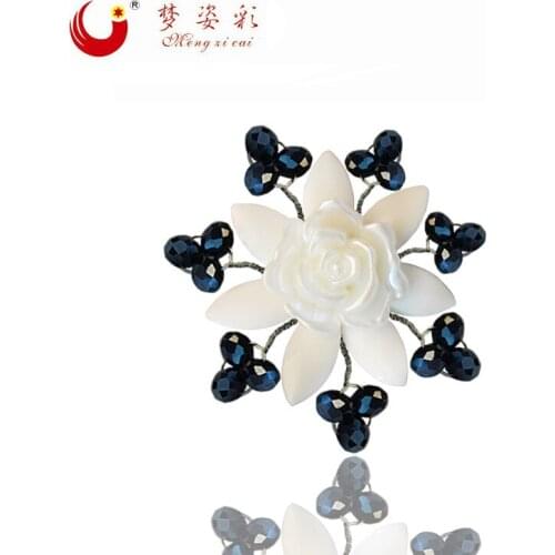 Large Women Enamel Flower Brooches Girls Broche Brosh Collar Pins and Brooches Boutonniere Dropshipping Bouquet 6.4cm*6.4cm