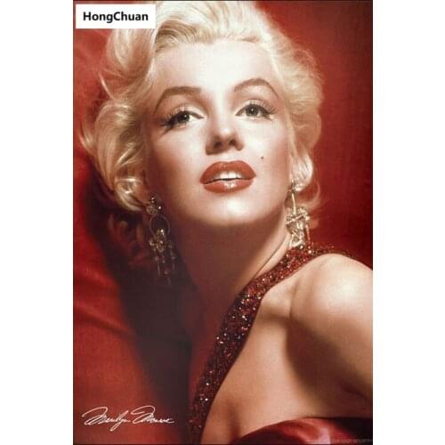 Fast delivery "Monroe" 5D DIY square/round diamond painting mosaic diamond cross stitch home decoration art gift