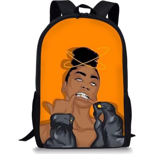 Black African Tradition Backpack For Boys Girls Cute Student Kids Backpack Primary Outdoor Work Travel Children Bookbag