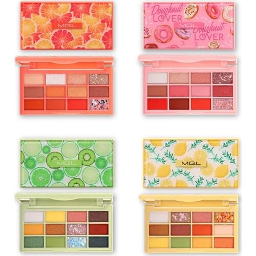 Ins Hot 12 Color Fresh Fruit Platter, Eye Shadow Plate, Gel Flake, Avocado Waterproof Student Makeup