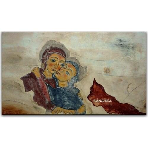 Oil painting Excellent custom-made handmade Modern Paintings Home living room Decor Wall oil paintings Art Spain16122802