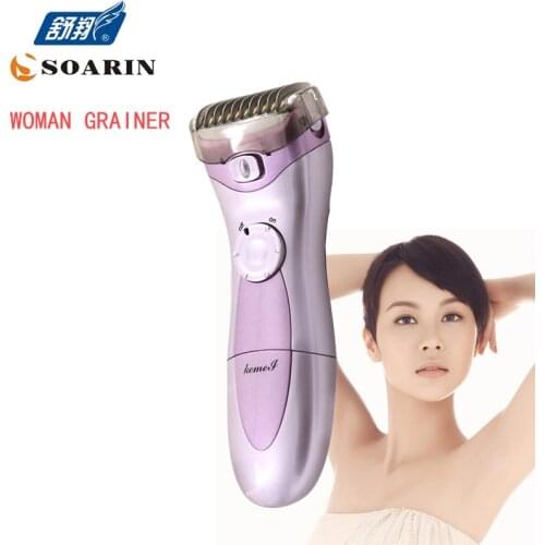 KEMEI Dry Batteries Purple Epilator Women Hair Removal Electric Lady Shaver Trimmer For Women Depilatory For All Body Bikinis