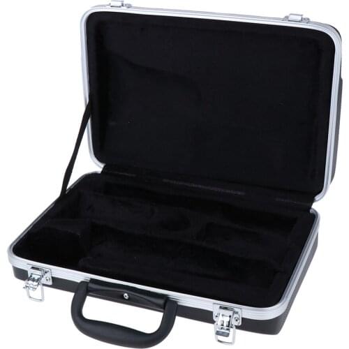 Square Clarinet Hard Protection Case Travel Gig Bag Professional Parts Black