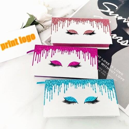 Square round empty case bulk new 10/20pack wholesale eyelash packaging box lash boxes packaging faux mink lashes packaging box