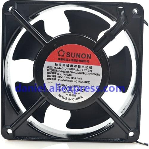 New SUNON 12038 AC220V DP200A 2123XBT.GN All Metal AC Fan