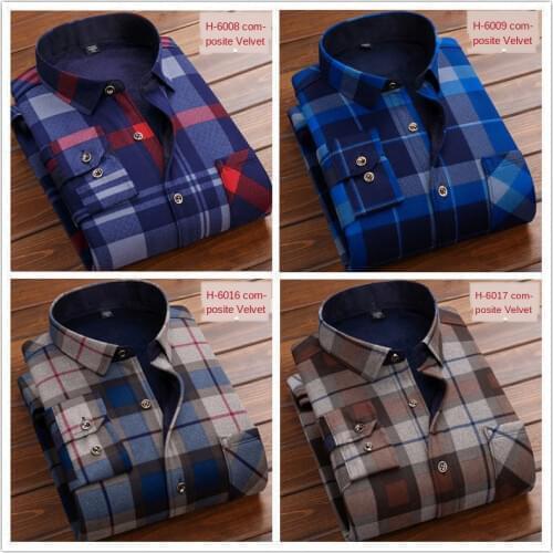 Autumn Winter Warm Plaid Casual men thermal shirt Long sleeves Shirt Men Fashion Thick Flannel Shirt masculina eboy thermo shirt
