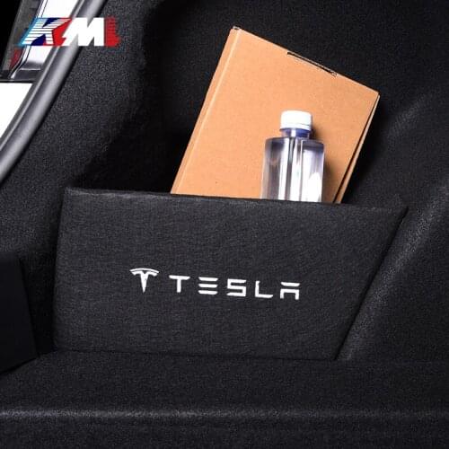 Trunk Boot Baffle For Model 3 2021 Car Styling Accessories Partition Tail Box Storage Black Save Space
