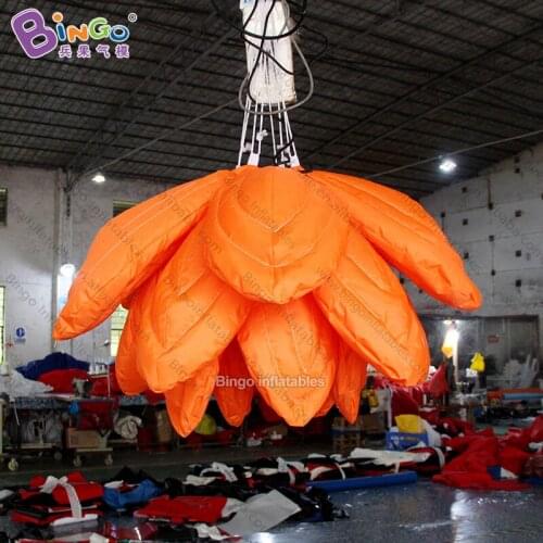 Personalized 1.5 meters inflatable orange flower / inflatable hanging flower / inflatable event decoration flower toys