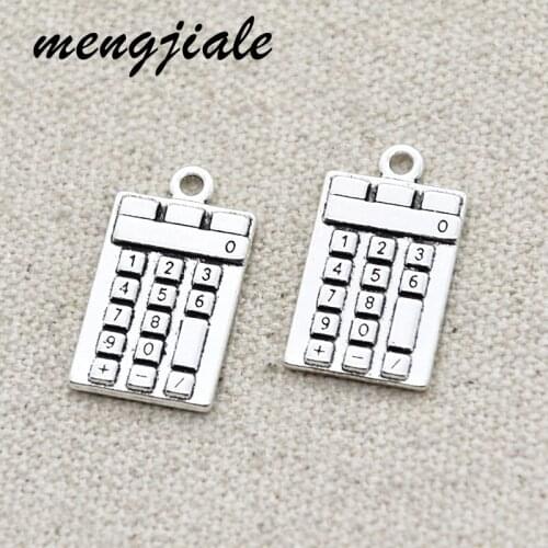 10Pcs antique Silver Plated Calculator charms for jewelry findings